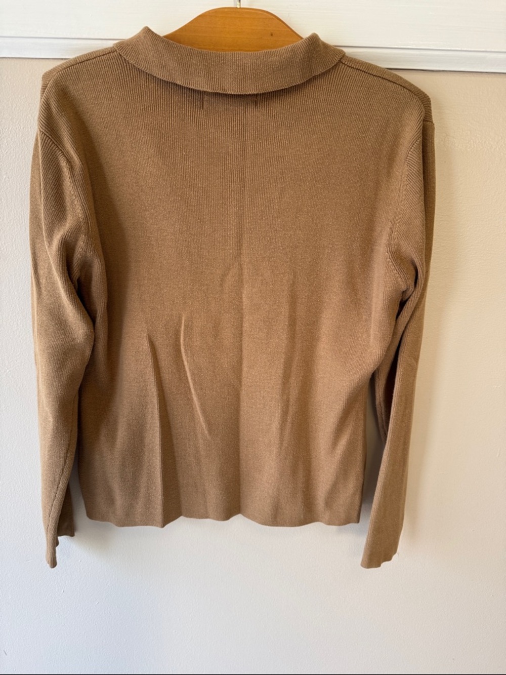 Bundle of Three Knit Sweaters - Gray, Light Blue, Camel - Picture 7 of 11